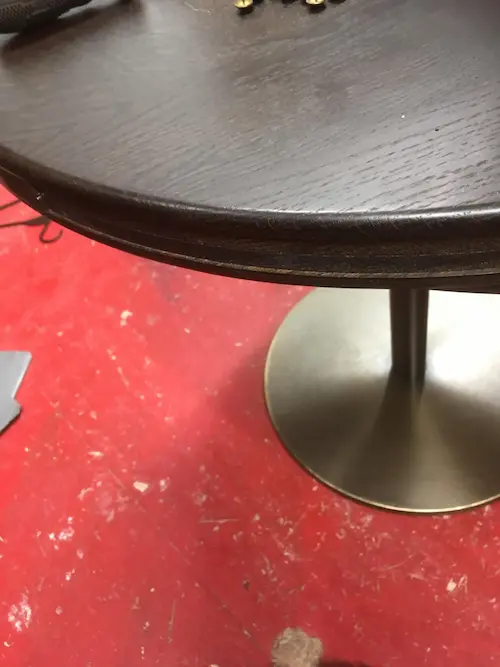 Metal table online edging